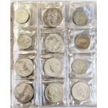 Large collectors folder containing coins from UK various denominations, Ireland, Germany, Jersey,