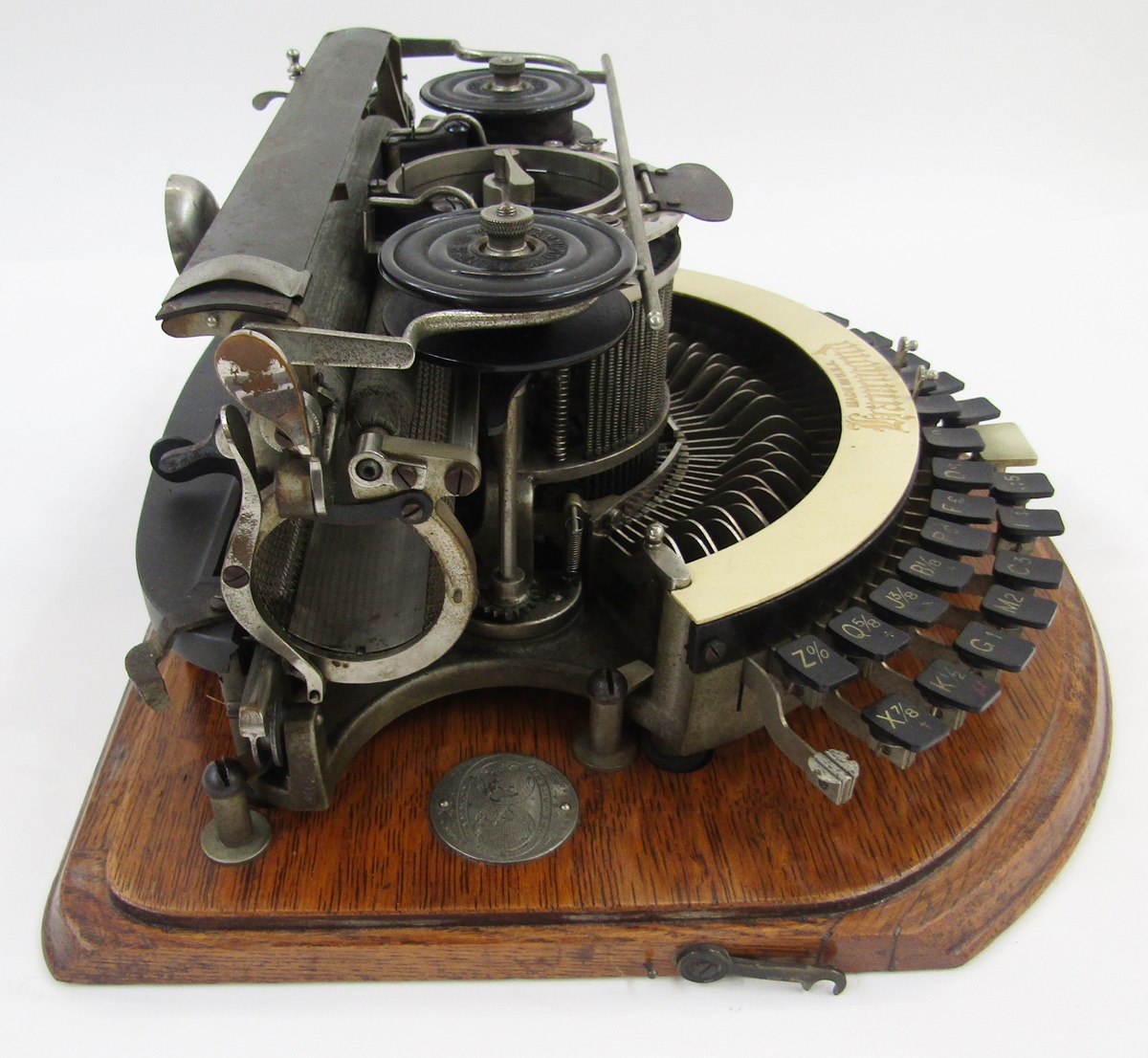 Victorian 'The Hammond' typewriter, circa 1880's, made in New York, USA, housed in a fitted oak case - Image 20 of 21
