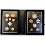 UK proof set, 2014 proof 14 coin year set with certificate of authenticity £5 down to 1p,