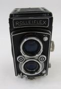 Rolleiflex Syncro-Compur medium format camera, serial number 1297372, with Carl Zeiss Jena f=75mm