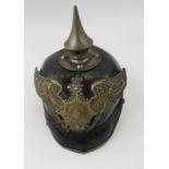 WWI Prussian Pickelhaube helmet.