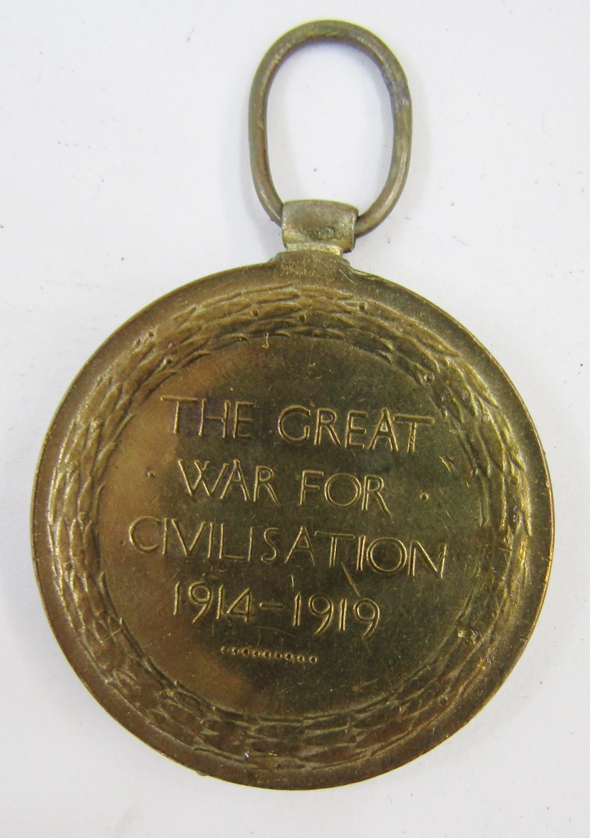 Four WWI victory medals with a Great War peace medal, fob and WWI ribbon bar, medals named to '2305. - Image 4 of 7
