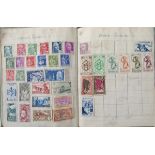 World stamps: small box of GB and other international issues in schoolboy ‘Olympic’ album, tin and