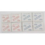 GB stamps: unusual mid-70s Royal Mail trial carton box packs of 61/2p and 81/2p decimal definitives,