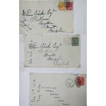 GB & World stamps: green folder of over 90 QV-KGVI covers loose and on page, many British with