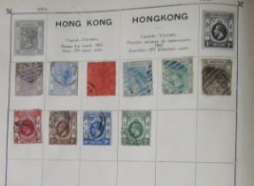 GB and World: Part-filled Quickchange and The Worldwide Stamp albums of mostly used definitives