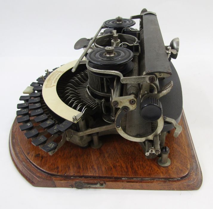 Victorian 'The Hammond' typewriter, circa 1880's, made in New York, USA, housed in a fitted oak case - Image 2 of 21