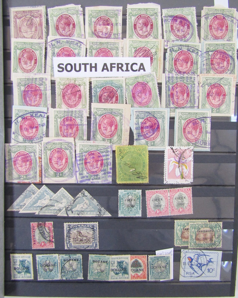 South Africa stamps: album, folder, and 4 stock books of definitives, commemoratives, officials - Image 13 of 18