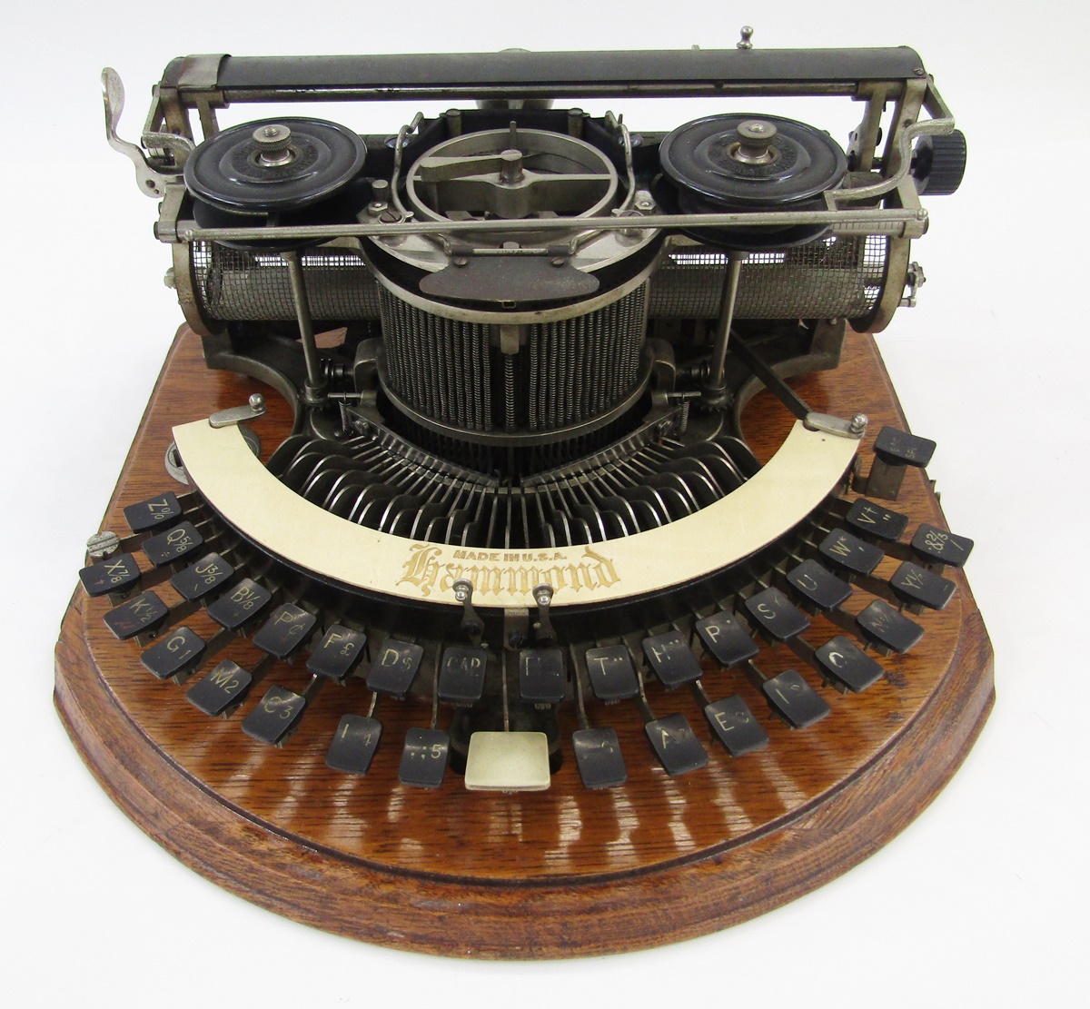 Victorian 'The Hammond' typewriter, circa 1880's, made in New York, USA, housed in a fitted oak case - Image 8 of 21