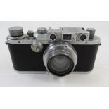 Leica 35mm rangefinder camera with Summar f=5cm 1:2 lens, camera itself number 274746, together with