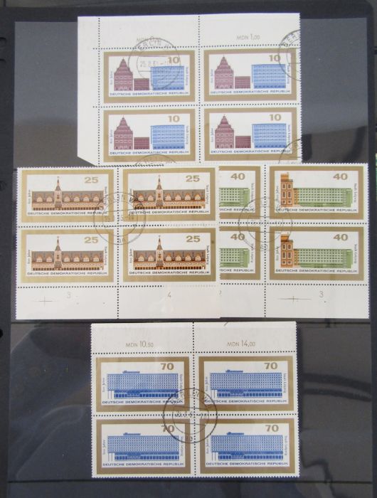 East Germany stamps: black folder and green stock-book of mainly mint and used definitives and - Image 10 of 20