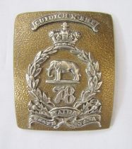 Victorian 78th (Highlanders) Regiment of Foot Officers shoulder belt plate.