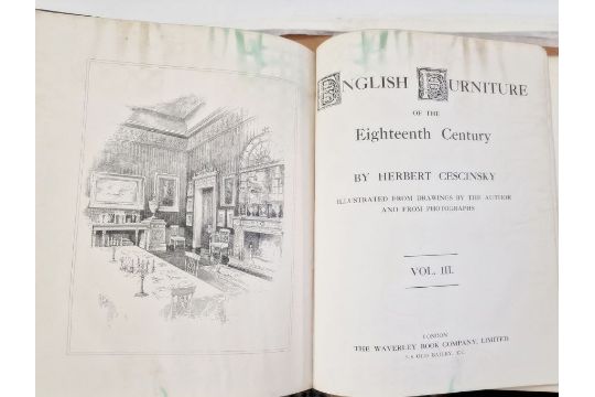 Cescinsky, Herbert  "English Furniture of the 18th Century", The Waverley Book Company Limited, 2 - Image 20 of 40