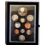 UK proof set, 2012 proof 10 coin year set with certificate of authenticity £5 down to 1p,