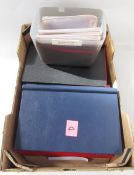 Stamp accessories: box of 18 empty used ‘Veteran’ albums in various colours and 100+ high quality