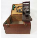 Kershaw model 250 strip projector, serial number 10589, housed in a wooden box, together with a