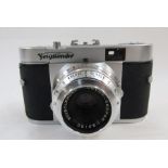 Voigtlander Vito B camera, two Braun Paxette cameras, an Argus Cintar F3.5-50mm camera and many