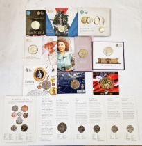 Group of (9) brilliant uncirculated coins, including 2021 95th birthday of HM The Queen (13)