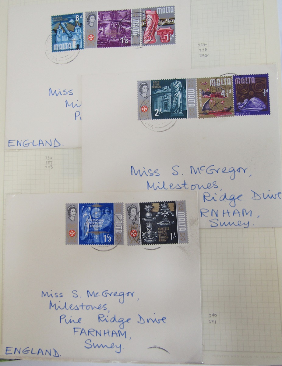 Malta stamps: mint and used in 2 stock-books, album and sleeve of QV-QEII including post- - Image 12 of 14