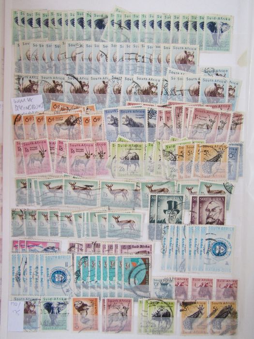 South Africa stamps: album, folder, and 4 stock books of definitives, commemoratives, officials - Image 5 of 18