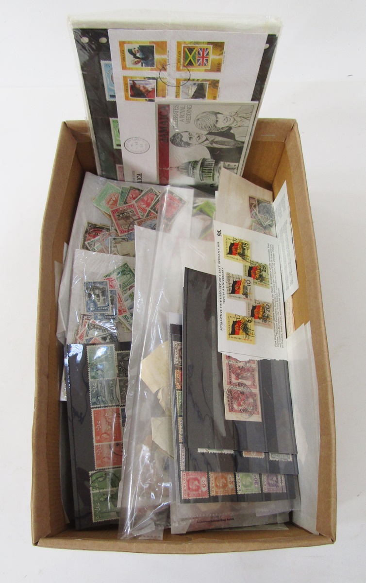 GB, Br empire & world stamps: accumulation in folder, many packets, on stock card of mainly mint and - Image 4 of 4