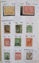 British Empire stamps: green Senator A-Z album, an approvals book, 15 stock cards, 4 album pages and