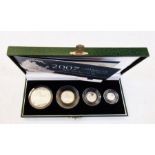 2007 Britannia silver proof coin set Royal Mint boxed & certified, The 2007 Britannia silver proof