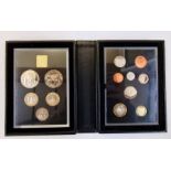 UK proof set, 2015 proof 13 coin year set with certificate of authenticity £5 down to 1p,