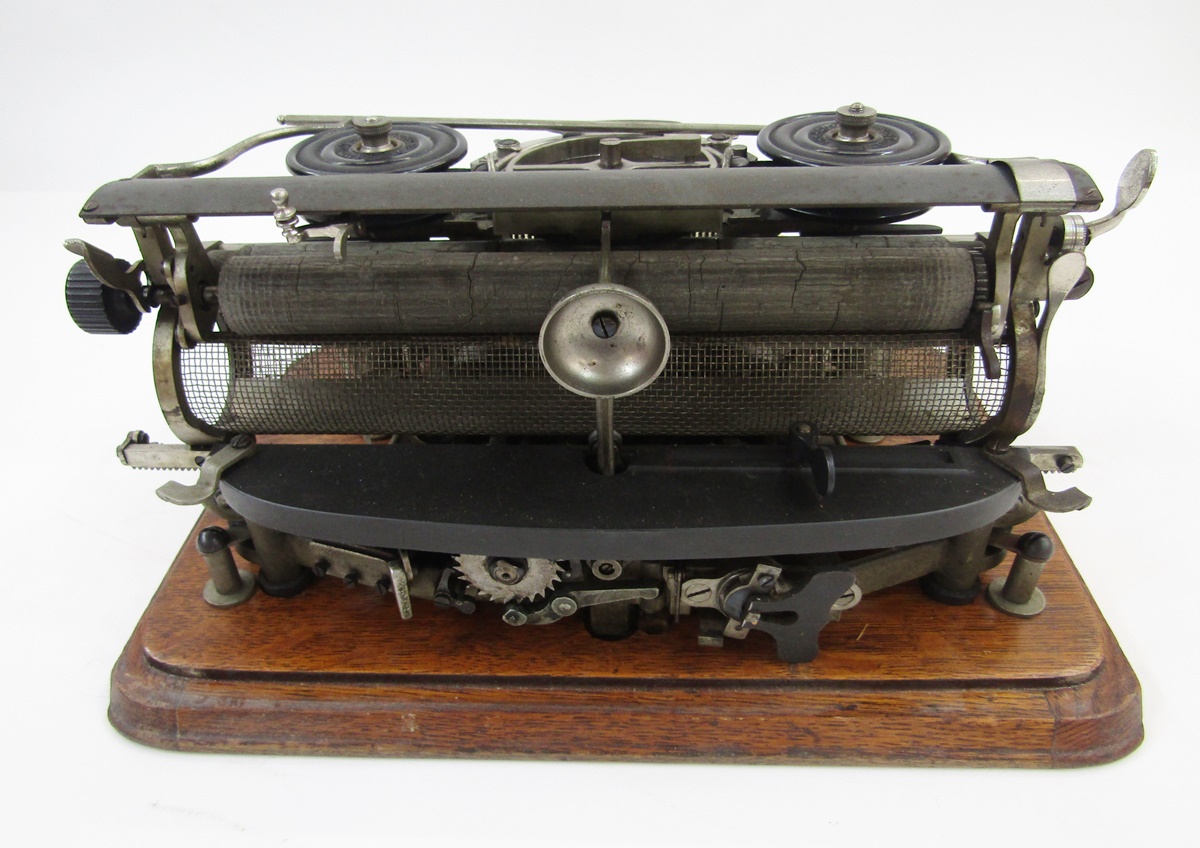 Victorian 'The Hammond' typewriter, circa 1880's, made in New York, USA, housed in a fitted oak case - Image 14 of 21