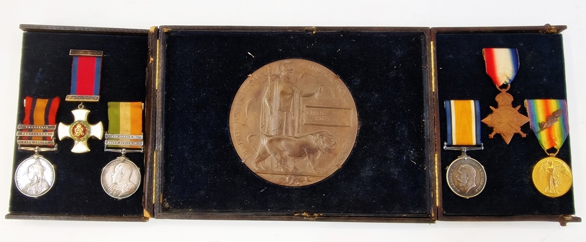 Distinguished Service Order Medal group comprising of Queens South Africa Medal with clasps, - Image 13 of 24