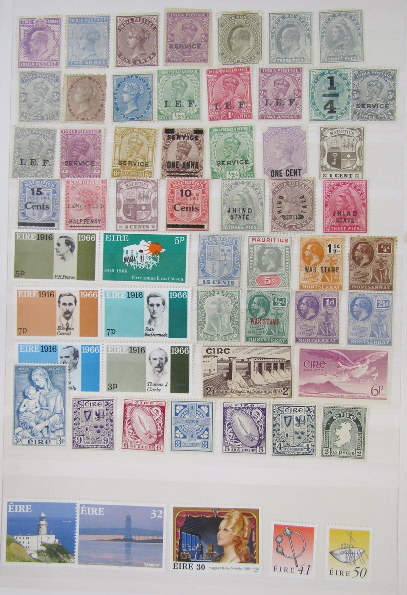 Br Empire/Commonwealth stamps, boxed collection of 3 stock-books and various packets, sleeves, - Image 3 of 6