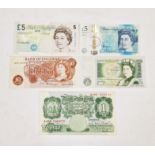 British Bank notes (5), Beale £1, Serial Number A98C 240252, very fine, no creases, 10 Shillings