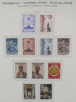 Vatican stamps: large, sleeved, well-filled Schaubek album of mint from 1933 on, definitives,