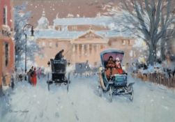Gilbert Dunlop (20th century, illustrator for Enid Blyton) Watercolour & gouache Victorian winter