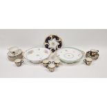 20th century Royal Worcester bone china part tea service, in the 18th century style, printed with