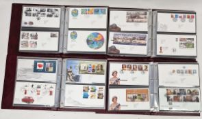 GB: Two boxes of QEII first day covers from 1971-2022, mostly Philatelic Bureau, in 14 Royal Mail