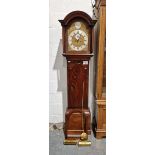 Georgian mahogany-cased eight-day longcase clock by Peter Nichols of Newport, the brass breakfront