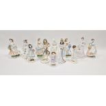 Collection of Royal Worcester, Coalport and Wedgwood limited edition figures, 20th century,