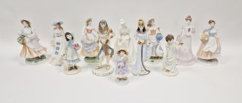 Collection of Royal Worcester, Coalport and Wedgwood limited edition figures, 20th century,