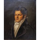 19th century school Head and shoulders portrait of a young man, 51cm x 41.5cm  19th century school