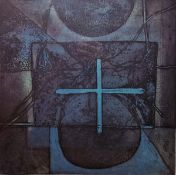 After Jennifer Joan Dickson (b.1936)  Etching and aquatint  "Time Within Time", titled, signed and