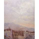 David Mynett Pastel drawing "Mallorca Sunset Near Pollensa", signed and labelled verso, dated