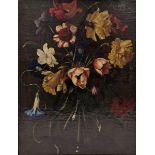 Neapolitan school (18th century) Set of four oils on canvas Flower sprays, 41cm x 30.5cm