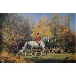 After Frank Wootton Colour print "Going Out With Hounds", limited edition print numbered 12/850,