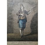 After Jean Baptiste Vanmour (French, 1671–1737) Hand coloured etching Three early 18th century