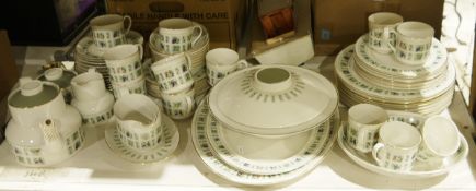 Royal Doulton 'Tapestry' part dinner and tea service to include dinner plates, tea plates, side