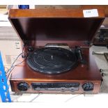 Modern Retro style Record player/ turntable  with a radio