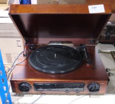 Modern Retro style Record player/ turntable  with a radio