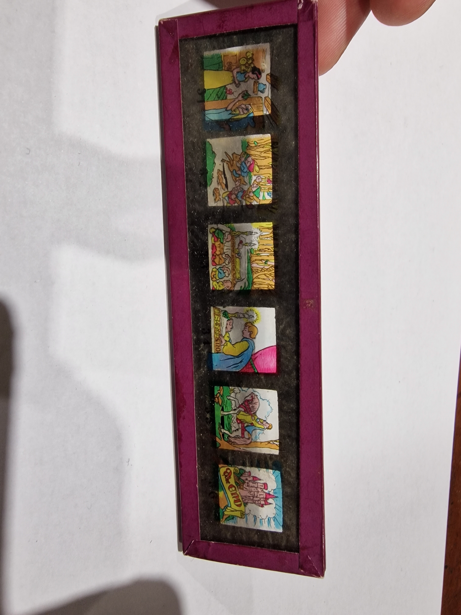 Set of six Snow White and the Seven Dwarves lantern slides, six Walt Disney Pinocchio slides in - Image 15 of 16