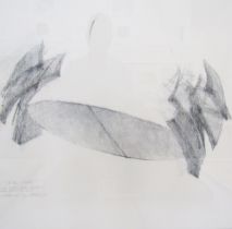 Hideo Furuta (1949-2007)  Pencil and charcoal on paper "Tuvenor", inscribed, signed and dated 1990